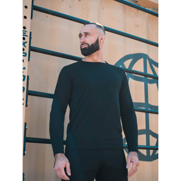 Футболка Лонгслів Custom Wear чорна