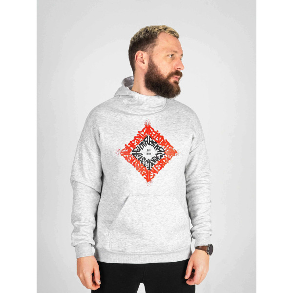 Худі утеплене Custom Wear Дух сіре