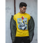 Світшот без начосу Custom Wear Criminal Panda жовтий