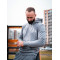 Худі оверсайз Custom Wear без начосу сіре