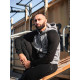 Зіпер Custom Wear без начосу сірий з чорним рукавом