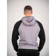 Зіпер Custom Wear з начосом сірий з чорним рукавом
