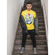 Світшот без начосу Custom Wear Criminal Panda жовтий