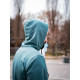 Худі оверсайз Custom Wear без начосу аквамарин