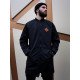 Вітрівка-бомбер Custom Wear Long двостороння чорна з сірим