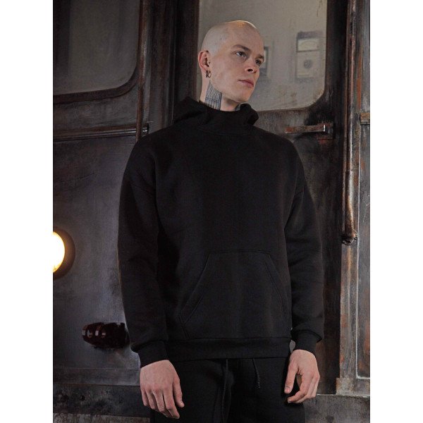 Худі оверсайз Custom Wear без начосу чорне