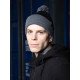 Шапка Custom Wear з бумбоном чорний з графітом