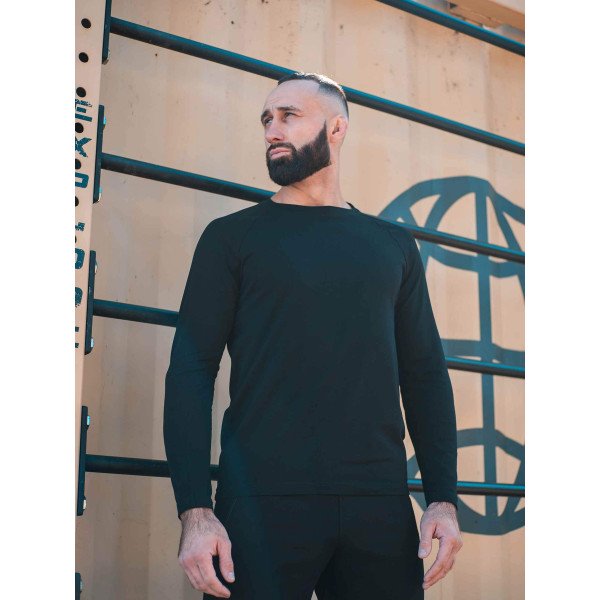 Футболка Лонгслів Custom Wear чорна