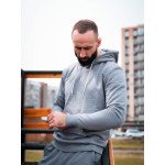 Худі оверсайз Custom Wear без начосу сіре