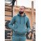 Худі оверсайз Custom Wear без начосу аквамарин
