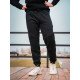 Штани спортивні оверсайз Custom Wear Teddy чорні