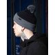 Шапка Custom Wear з бумбоном чорний з графітом