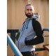 Зіпер Custom Wear без начосу сірий з чорним рукавом