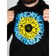 Худі утеплене чорне Custom Wear Свобода блакитно-жовте лого