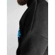 Худі утеплене чорне Custom Wear Свобода блакитно-жовте лого