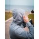 Худі оверсайз Custom Wear без начосу сіре