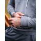 Худі оверсайз Custom Wear без начосу сіре